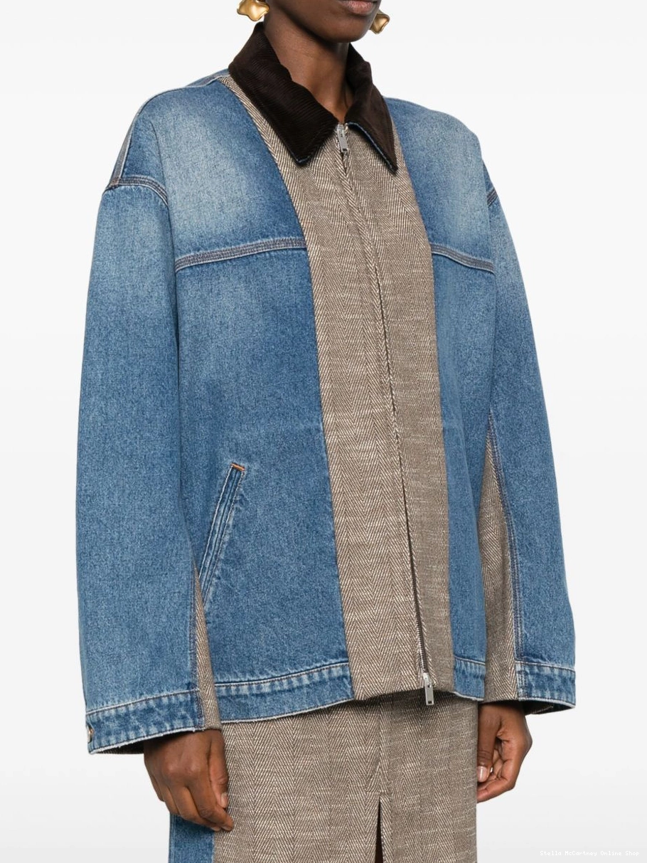 Affordable McCartney tweed jacket Stella denim Women 0402